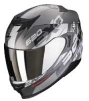 Мотошлем EXO-520 EVO AIR COVER, цвет Серый Матовый/Красный