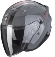 Мотошлем EXO-230 SR, цвет Серый/Серебристый Металлик