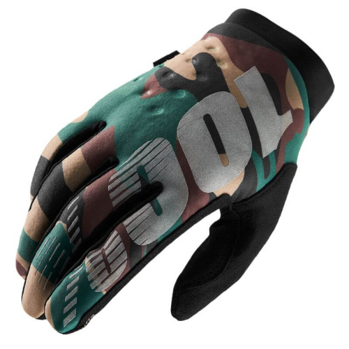 100% Мотоперчатки текстильные Brisker Camo/Black