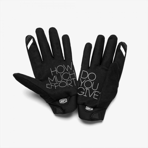 100% Мотоперчатки текстильные Brisker Black/Grey